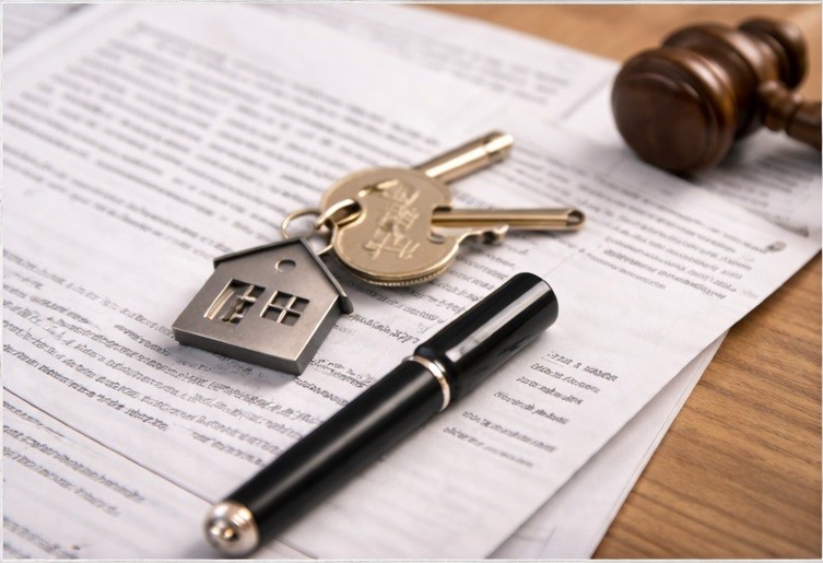 Vertrag und Wohnungsschlüssel als Symbol für Genehmigung und Regulierung der Kurzzeitvermietung in NRW 2026