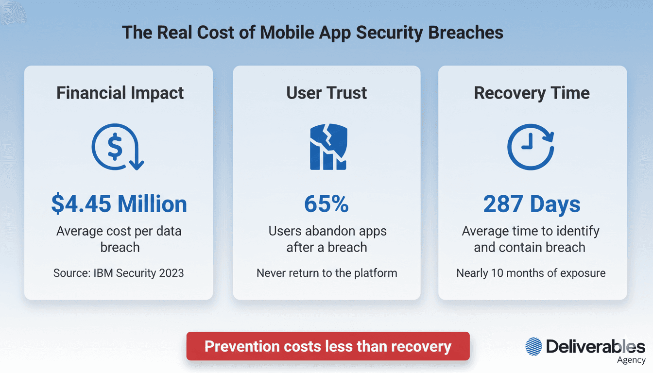 Cost of Mobile App Security Breaches Infographic