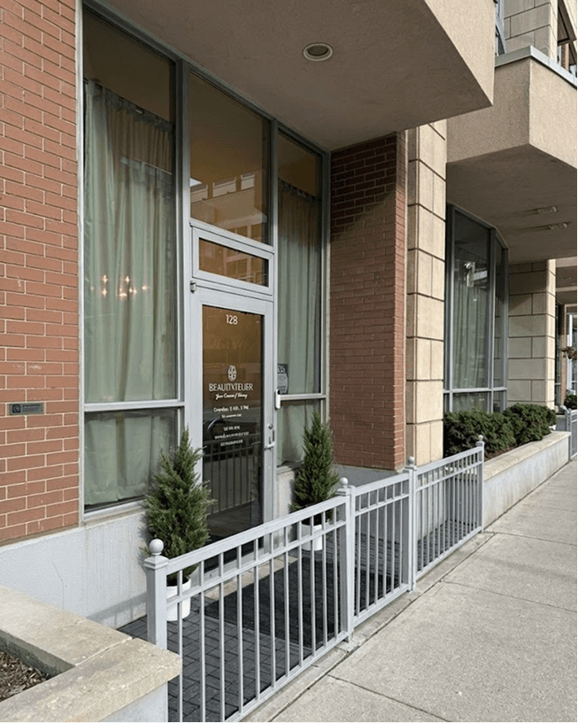 The atelier entrance at 250 Wellington Street West