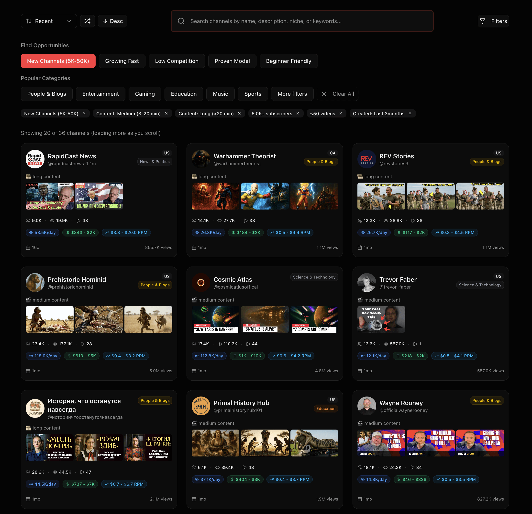 Viral Dashboard image