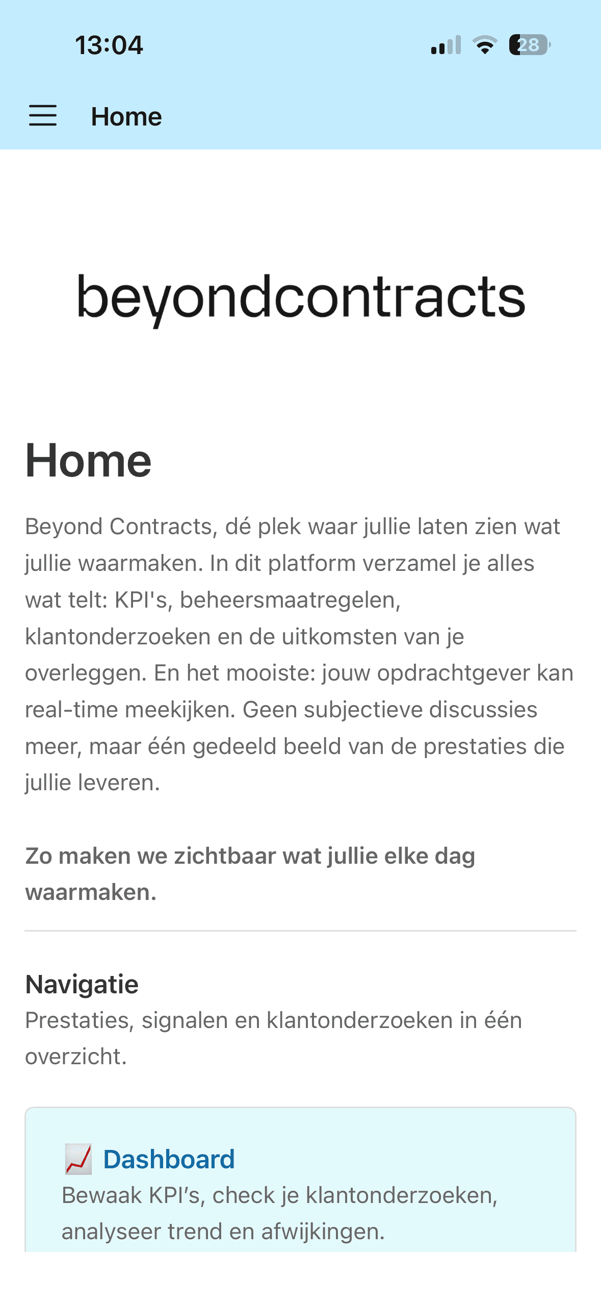 Inlog scherm tooling