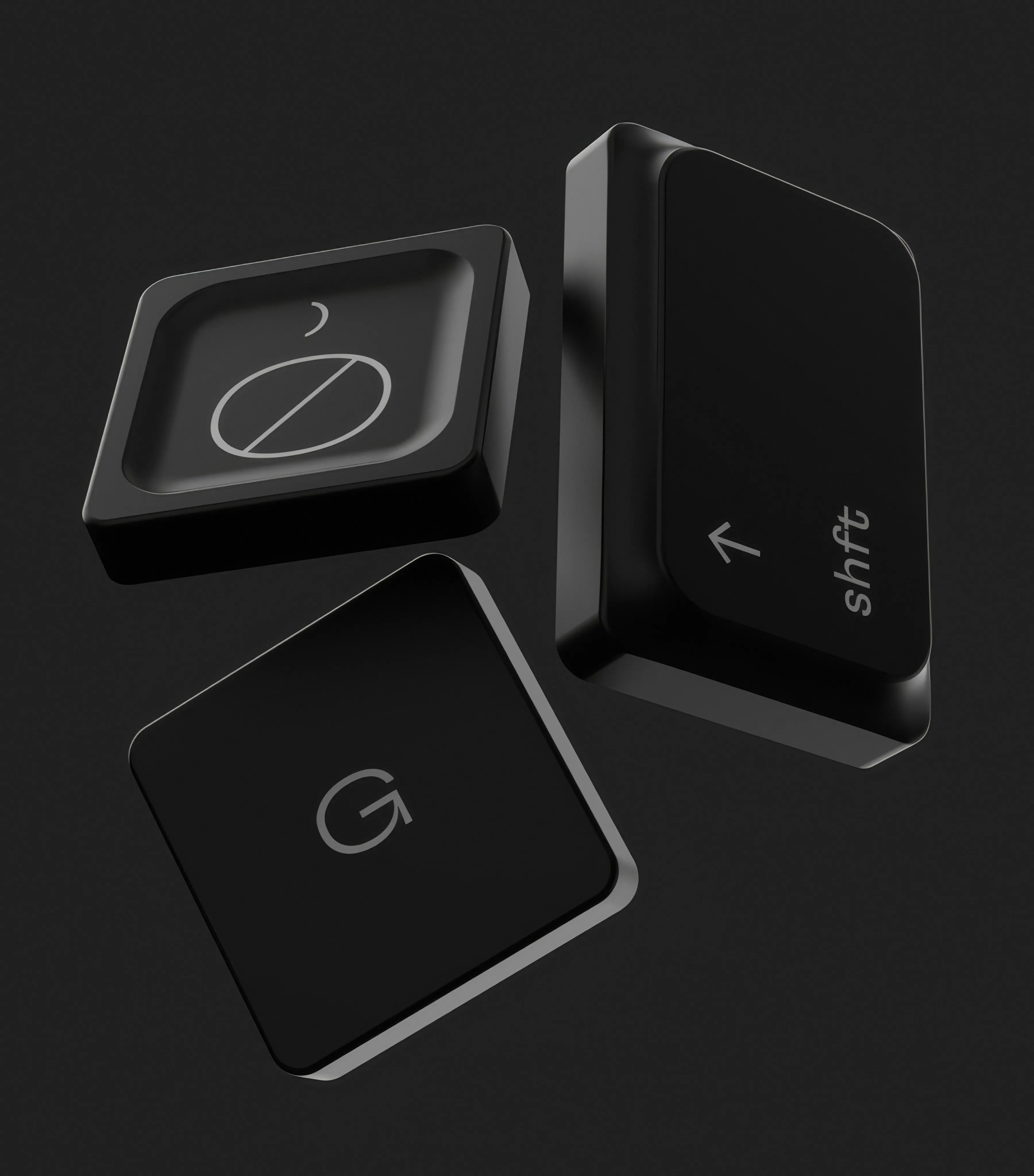 flying keyboard buttons