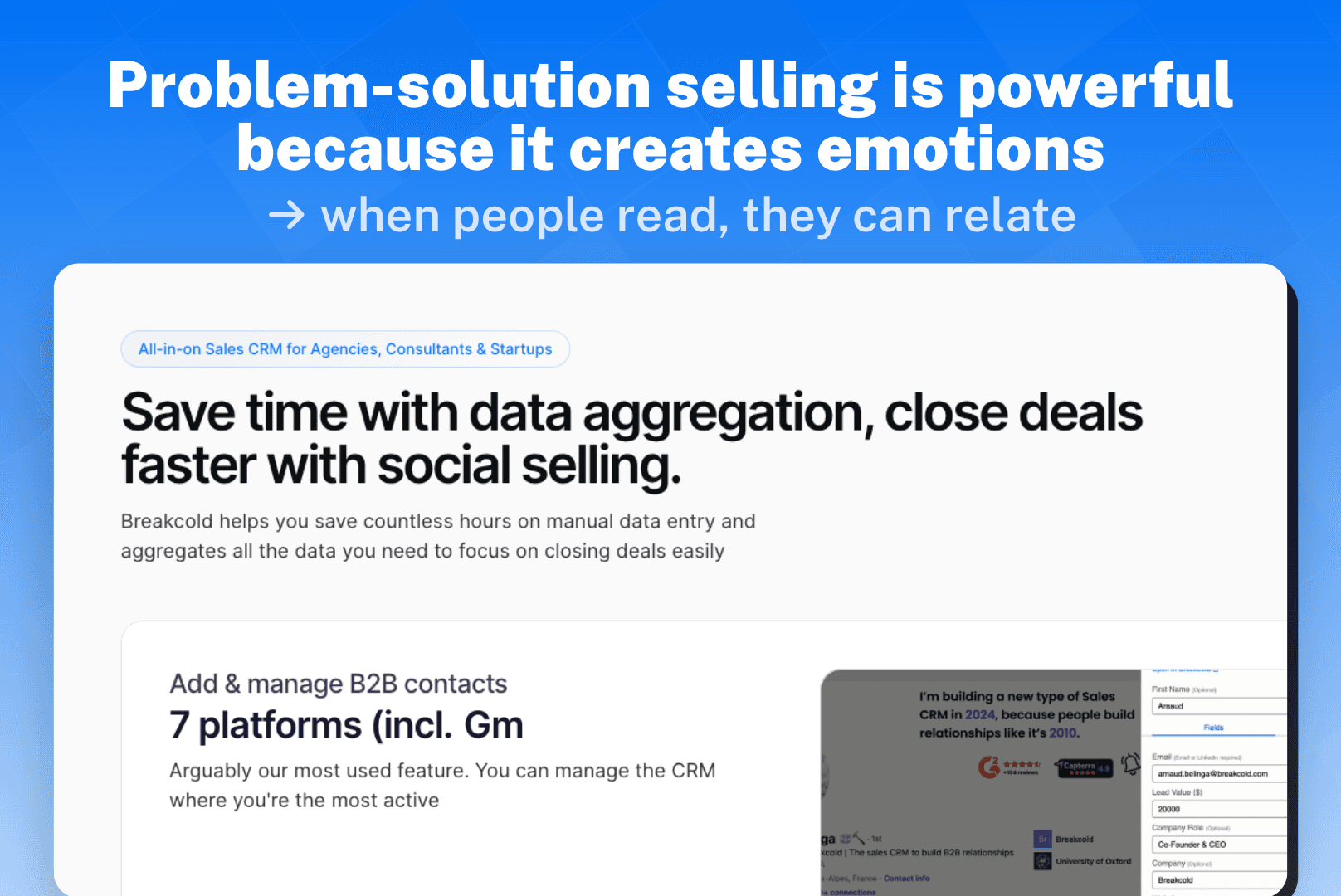 Advantages of Problem-Solution Selling