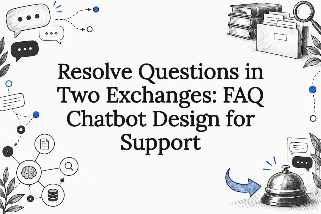 FAQ chatbot design title card