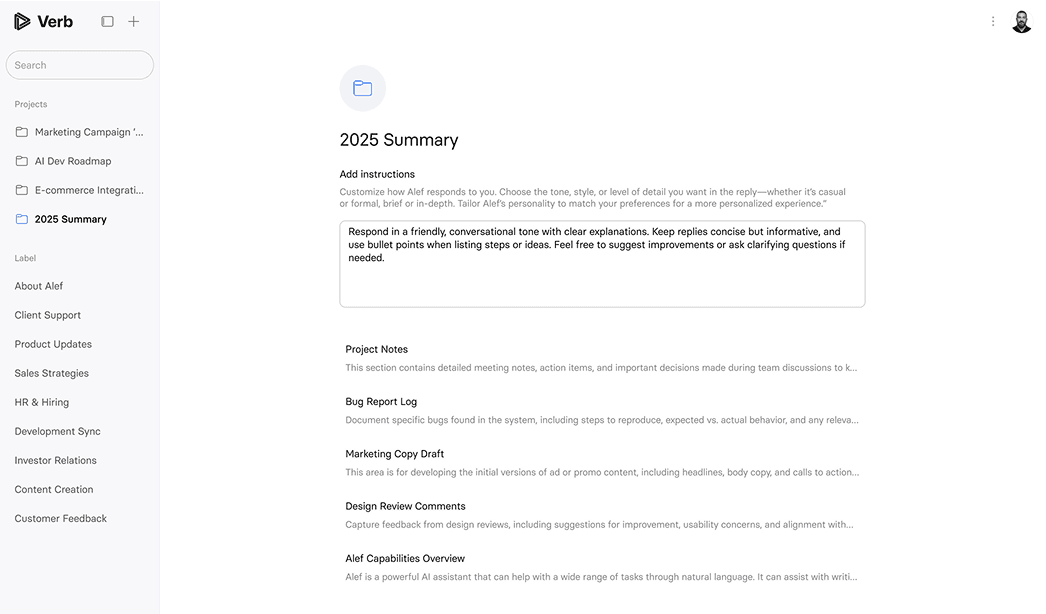 An image of Freelio's project ui