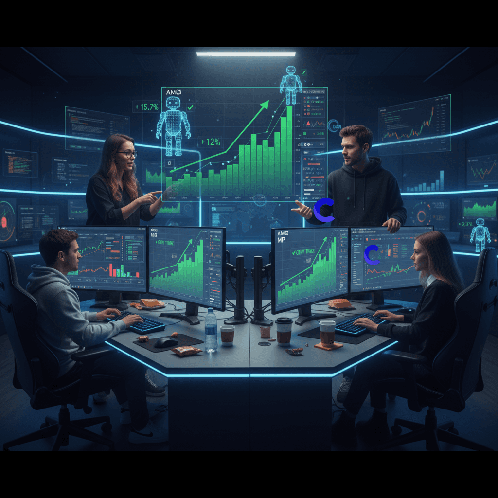 Copy traders using automation for semiconductor rally