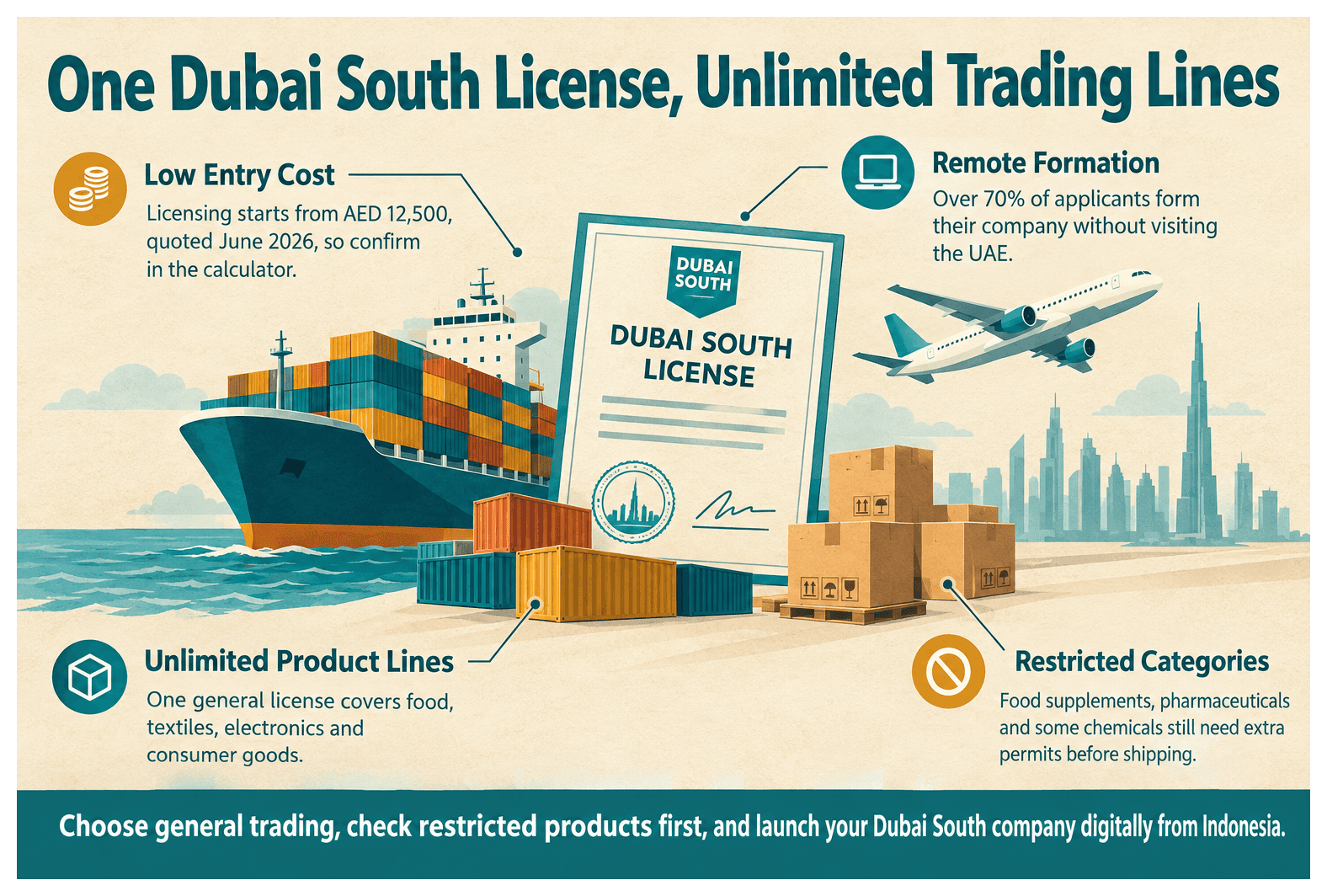 Infographic: How Indonesian Entrepreneurs Set Up a Trading Business in Dubai South