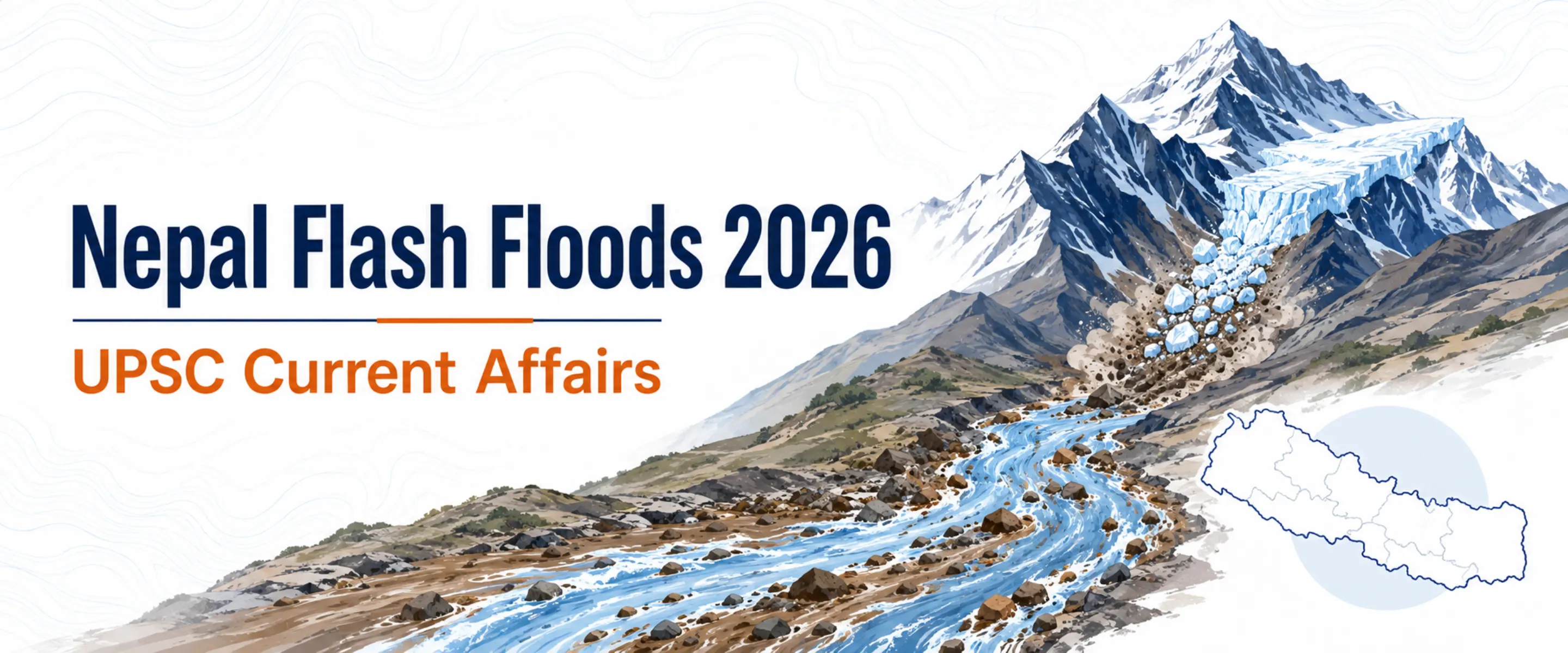 Nepal flash floods 2026 caused by a likely glacial collapse