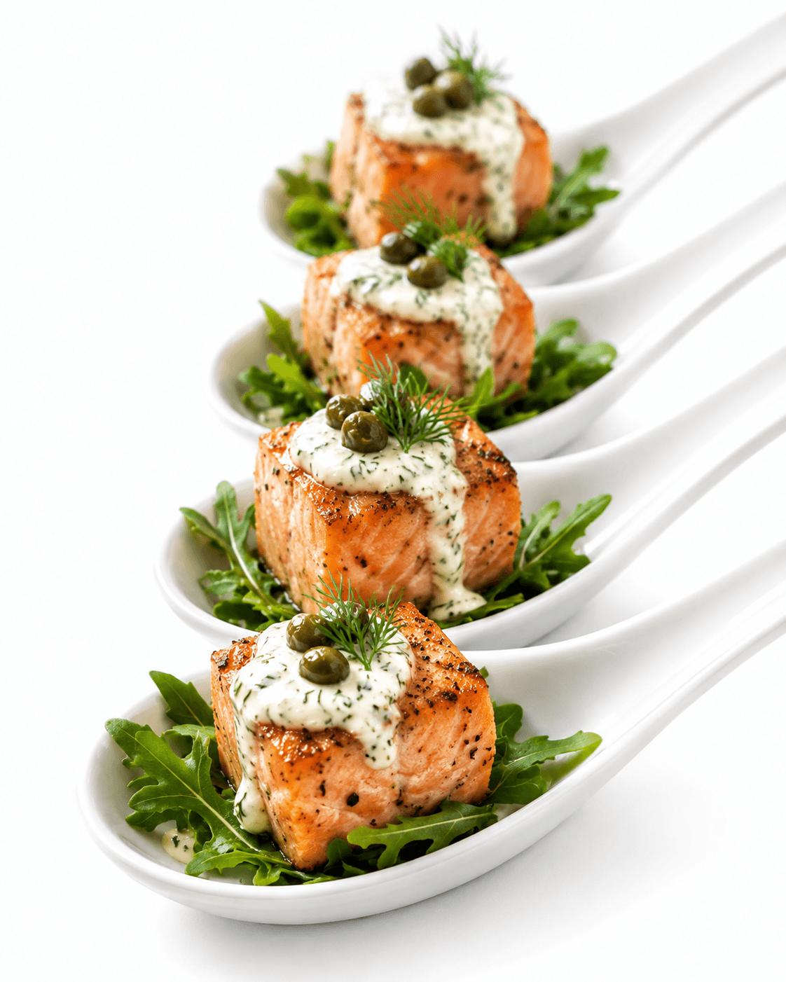 Catering canapés ready to serve