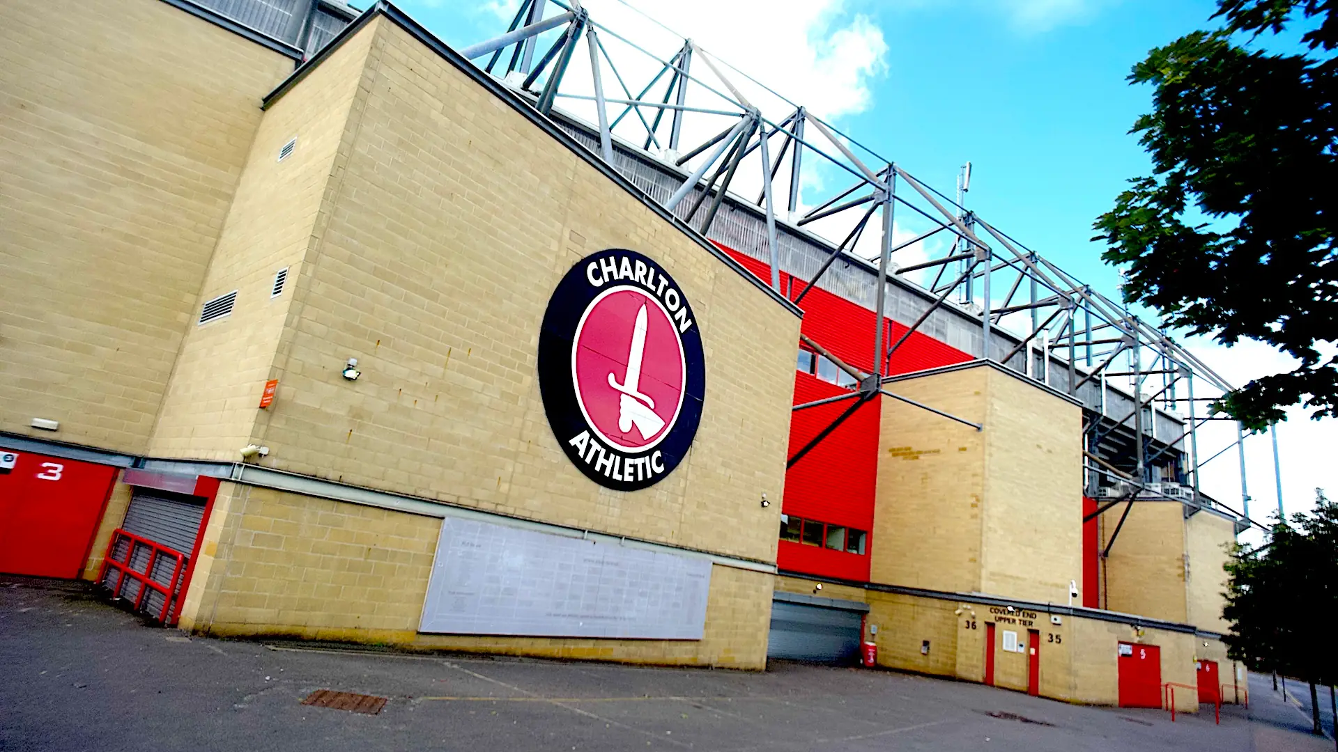 The Valley stadium, home to Charlton Athletic is just two stops from Charlton station to Woolwich Arsenal for Creative Kin video podcast studio at Woolwich Works.