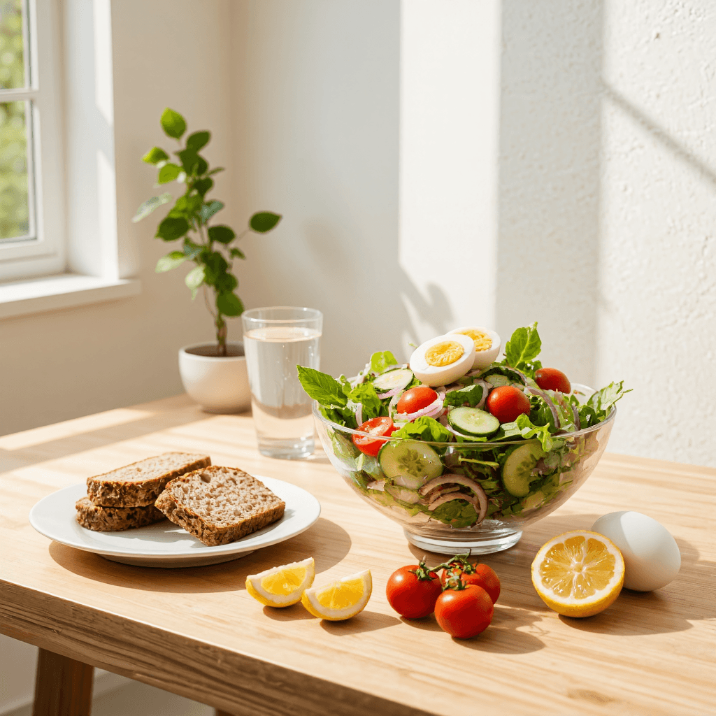 product photography of salad