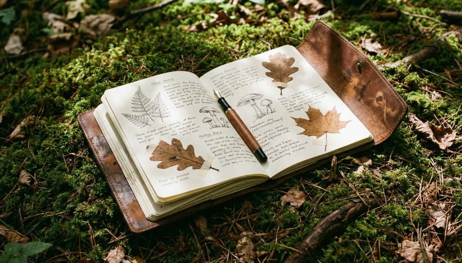 A close-up photograph of a minimalist atelier workbench made of raw, honed stone