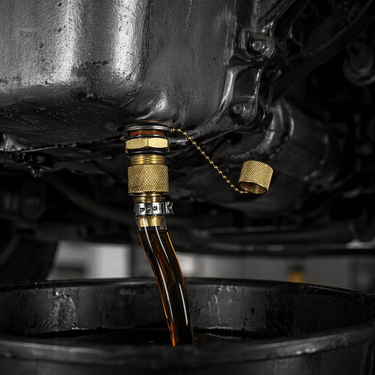 Worker installs wires on a roof.