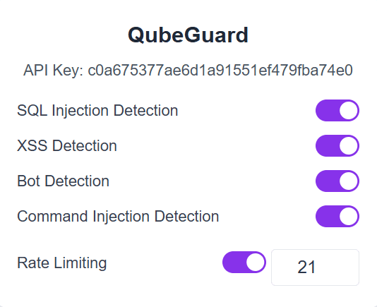 QubeGuard Features