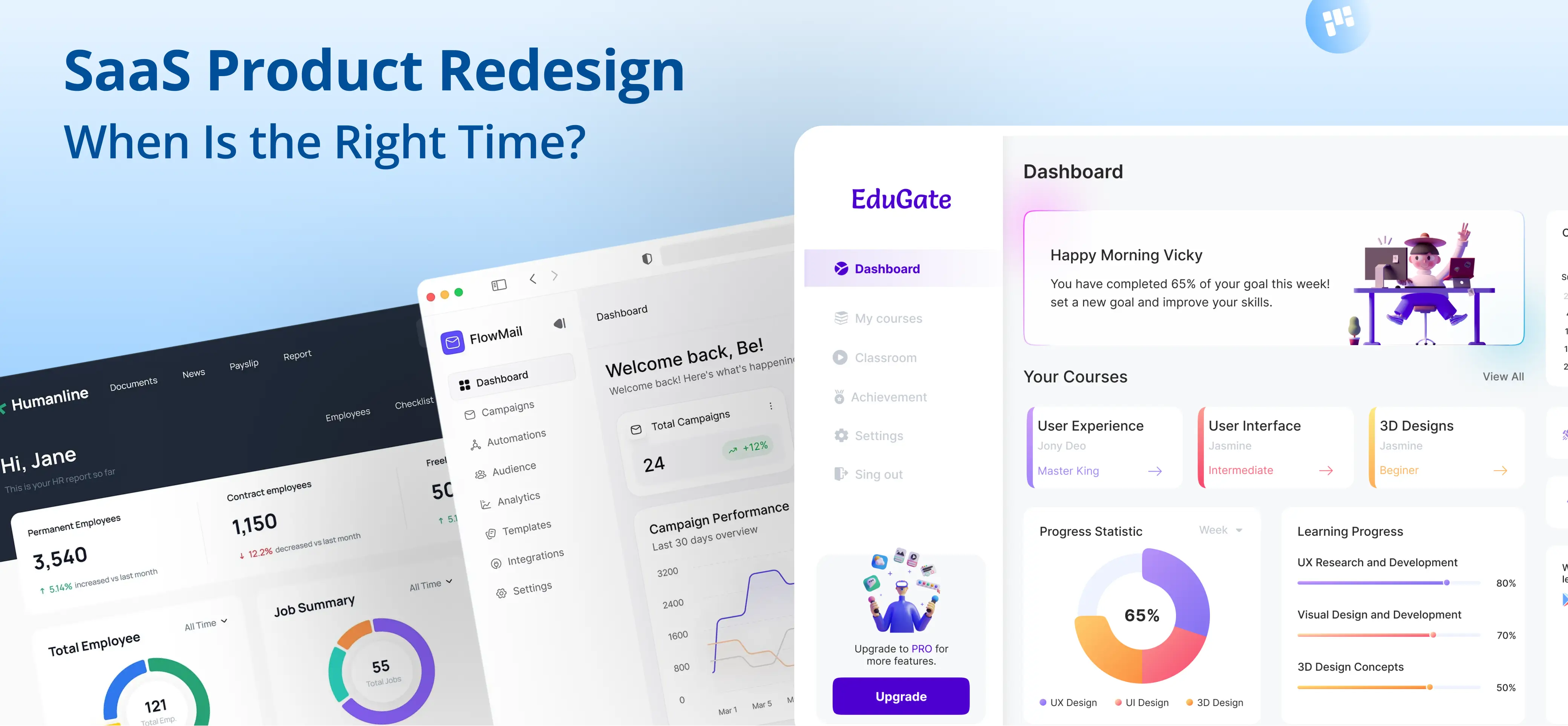 SaaS Product Redesign: When Is the Right Time?