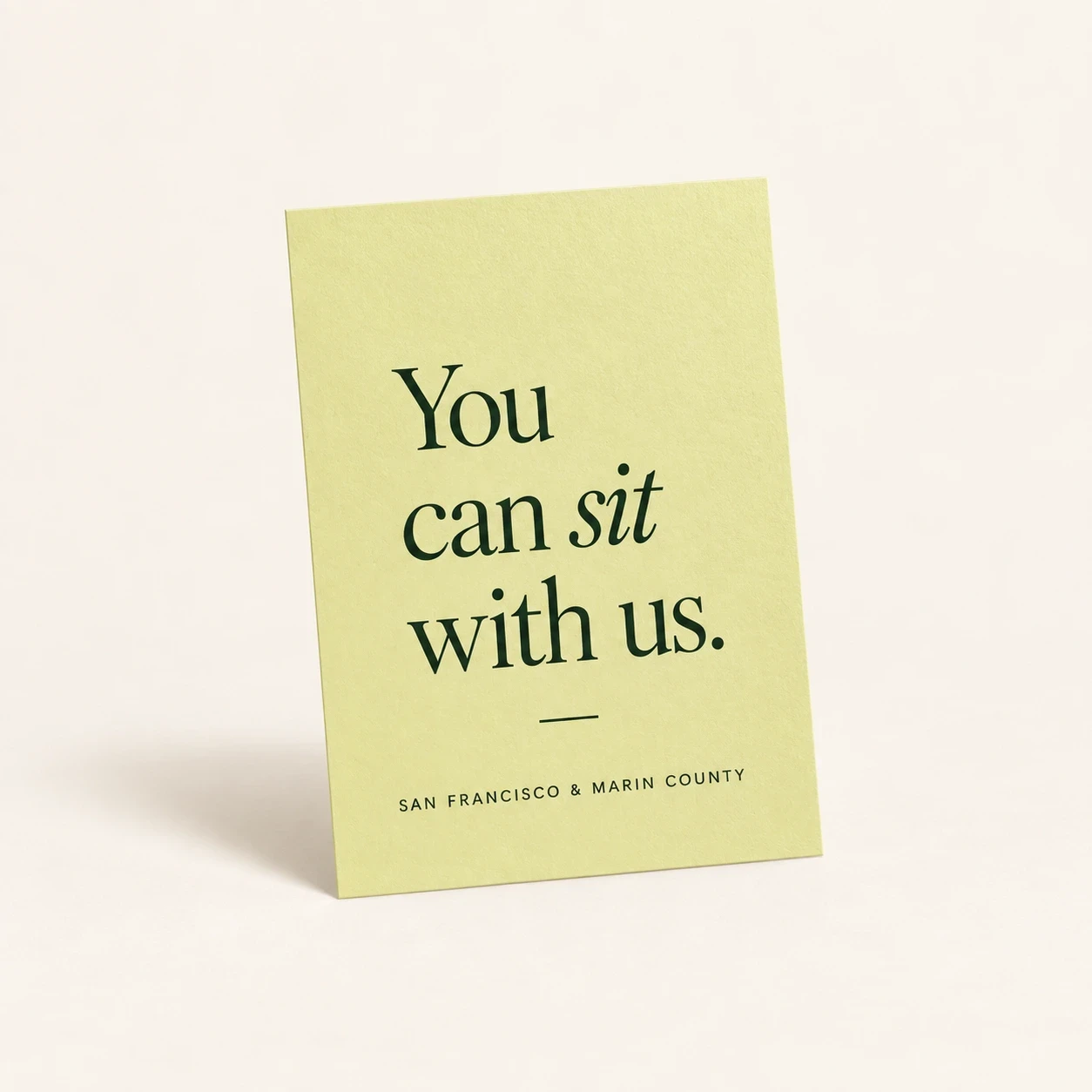 Citron keepsake card reading You can sit with us.