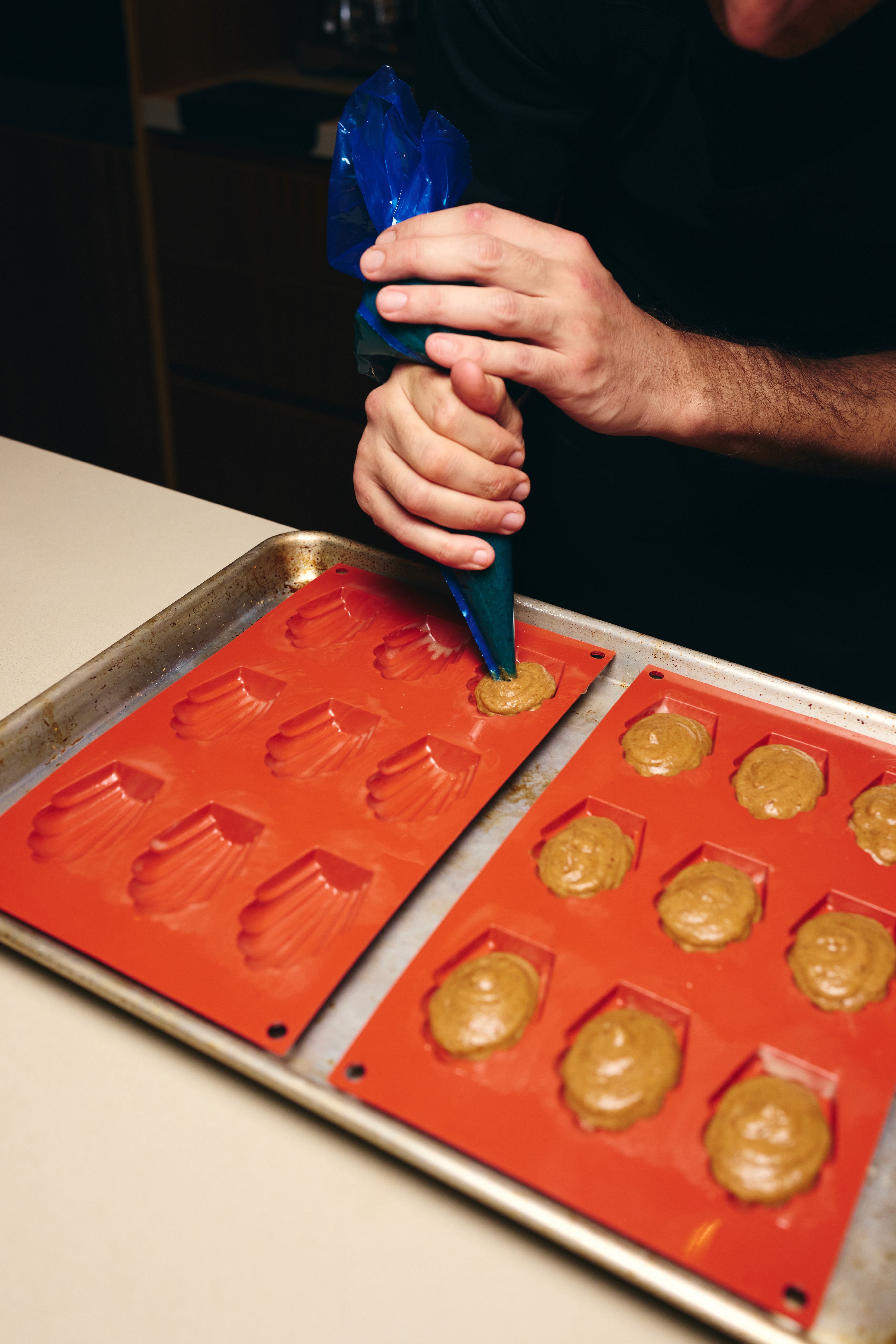 a piece of sushi with chopsticks sticking out of it