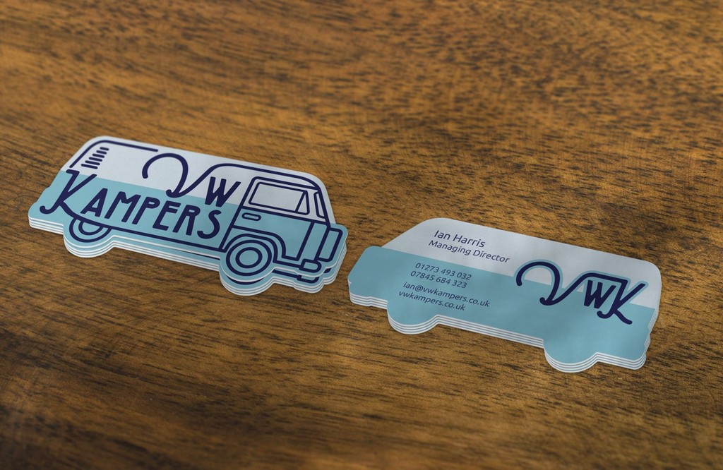 VW Kampers business card designs