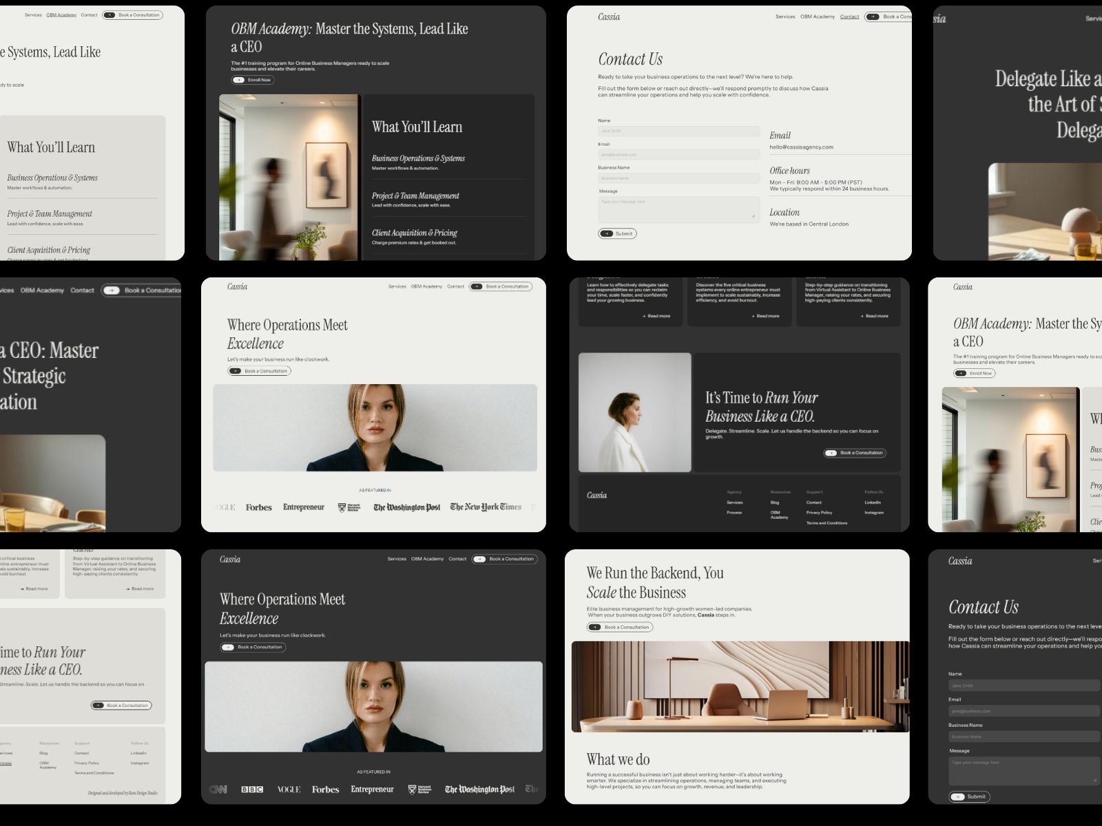 Creative design for the FAQs of a dog park website created in Framer