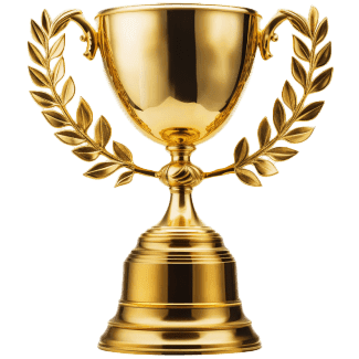 image of a shiny gold trophy for a section on Houzz awards.