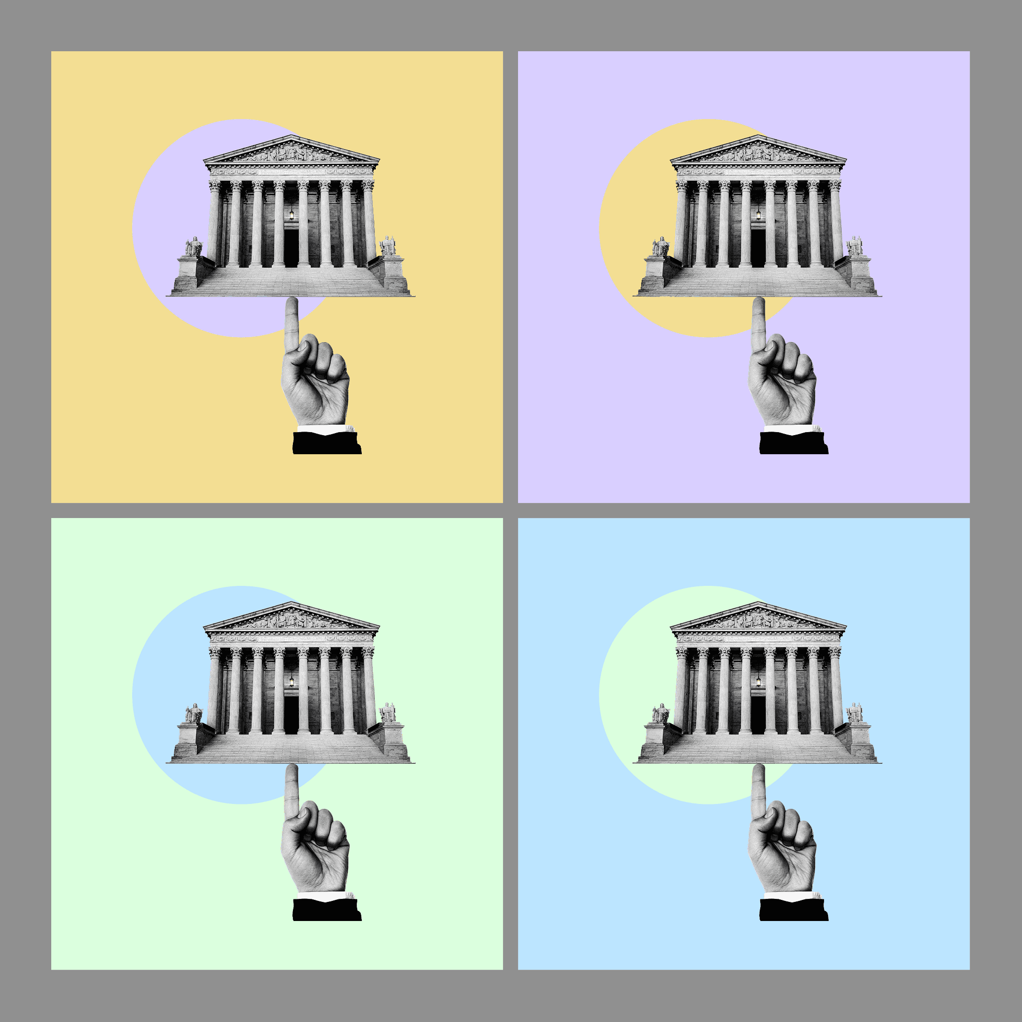 Color explorations for collage style