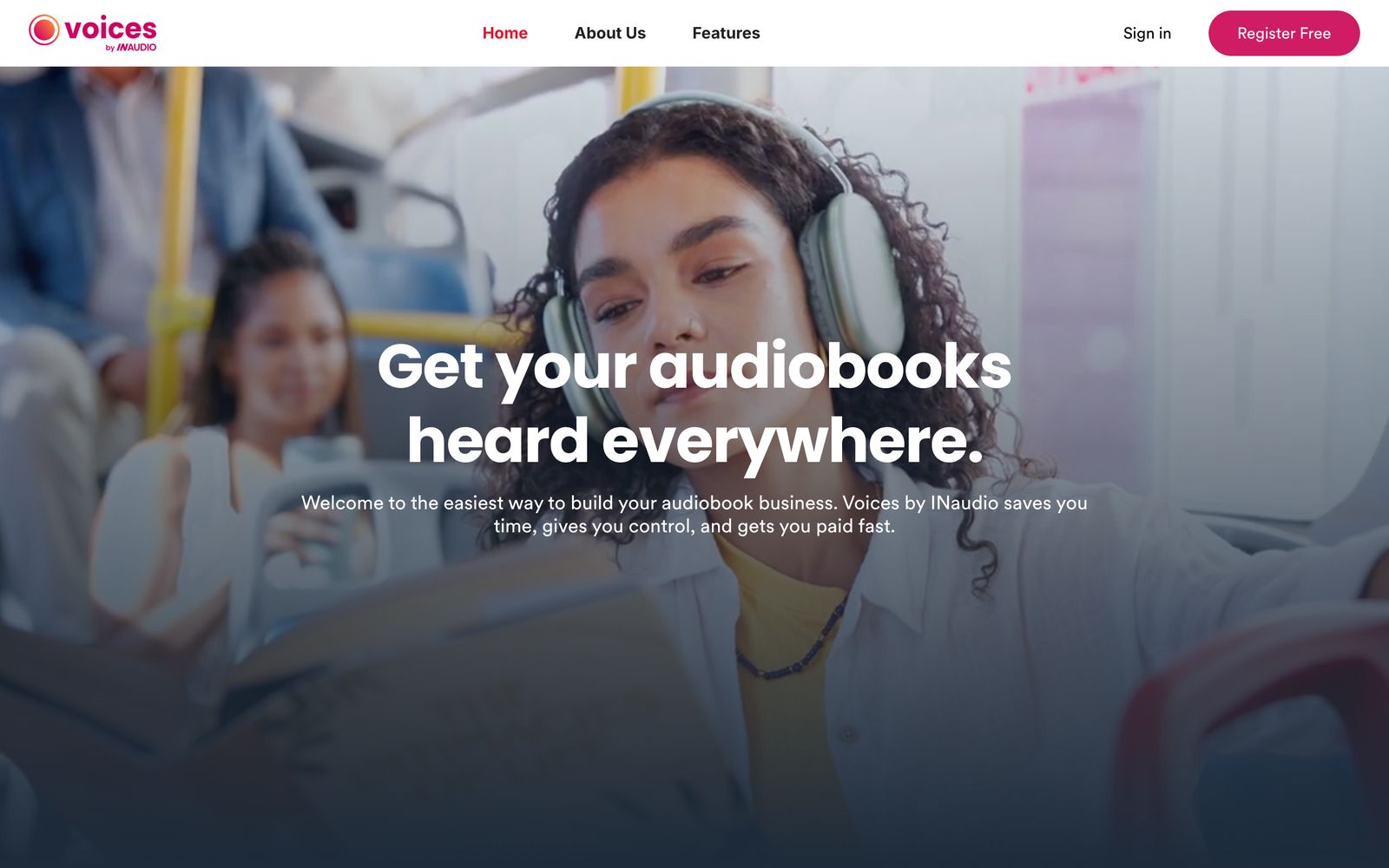 The Voices by INaudio home page