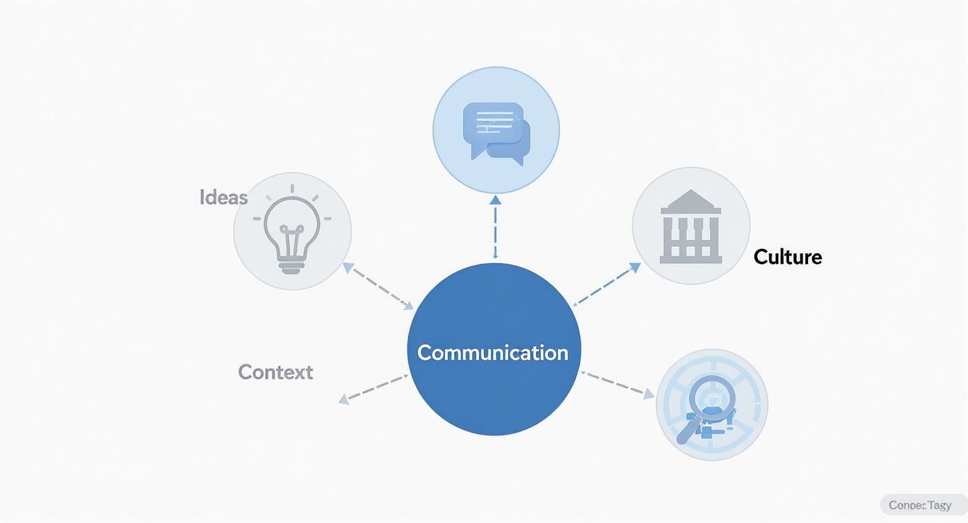 Infographic about what is organizational communication