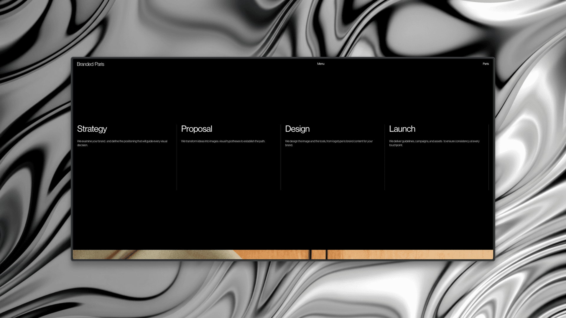 Tablet showing Bloomy UI