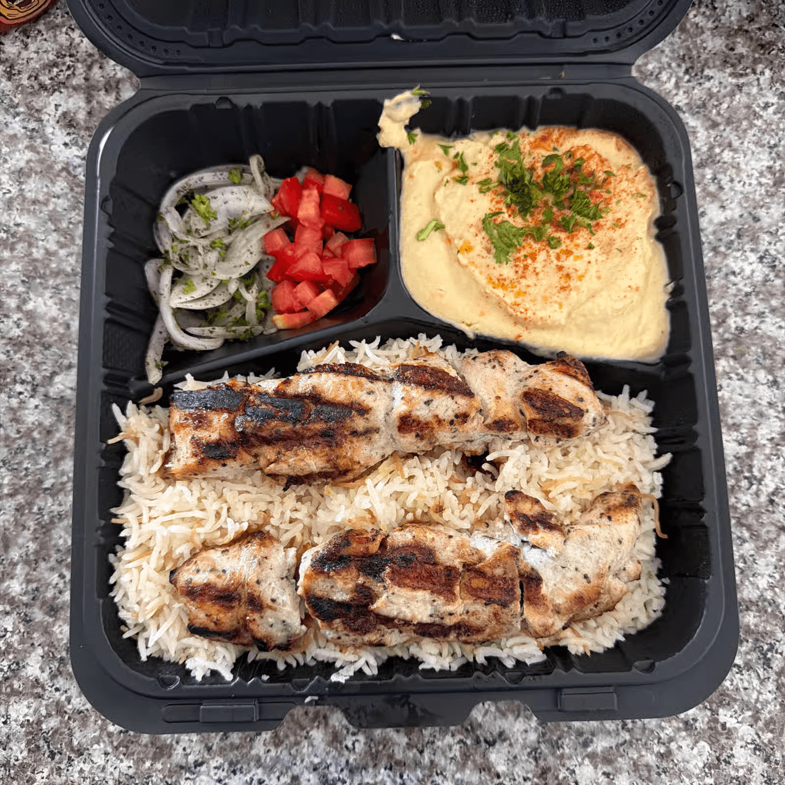 Two Skewer Chicken Plate