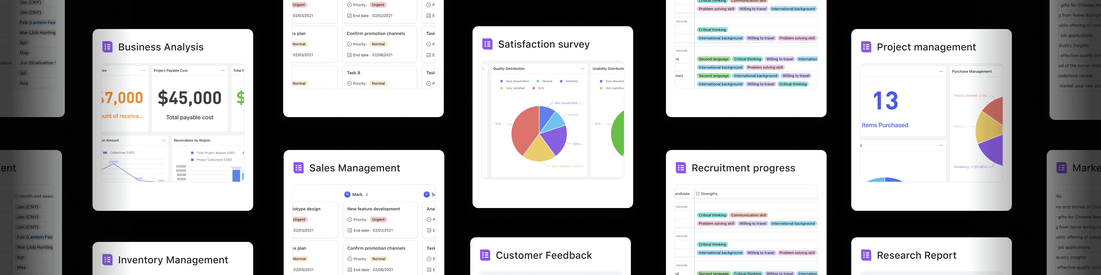 Use the free templates from Lark Base to streamline the workflows for any part of your business. Lark is more than a group chat app, but rather an all-in-one productivity suite for all teams.