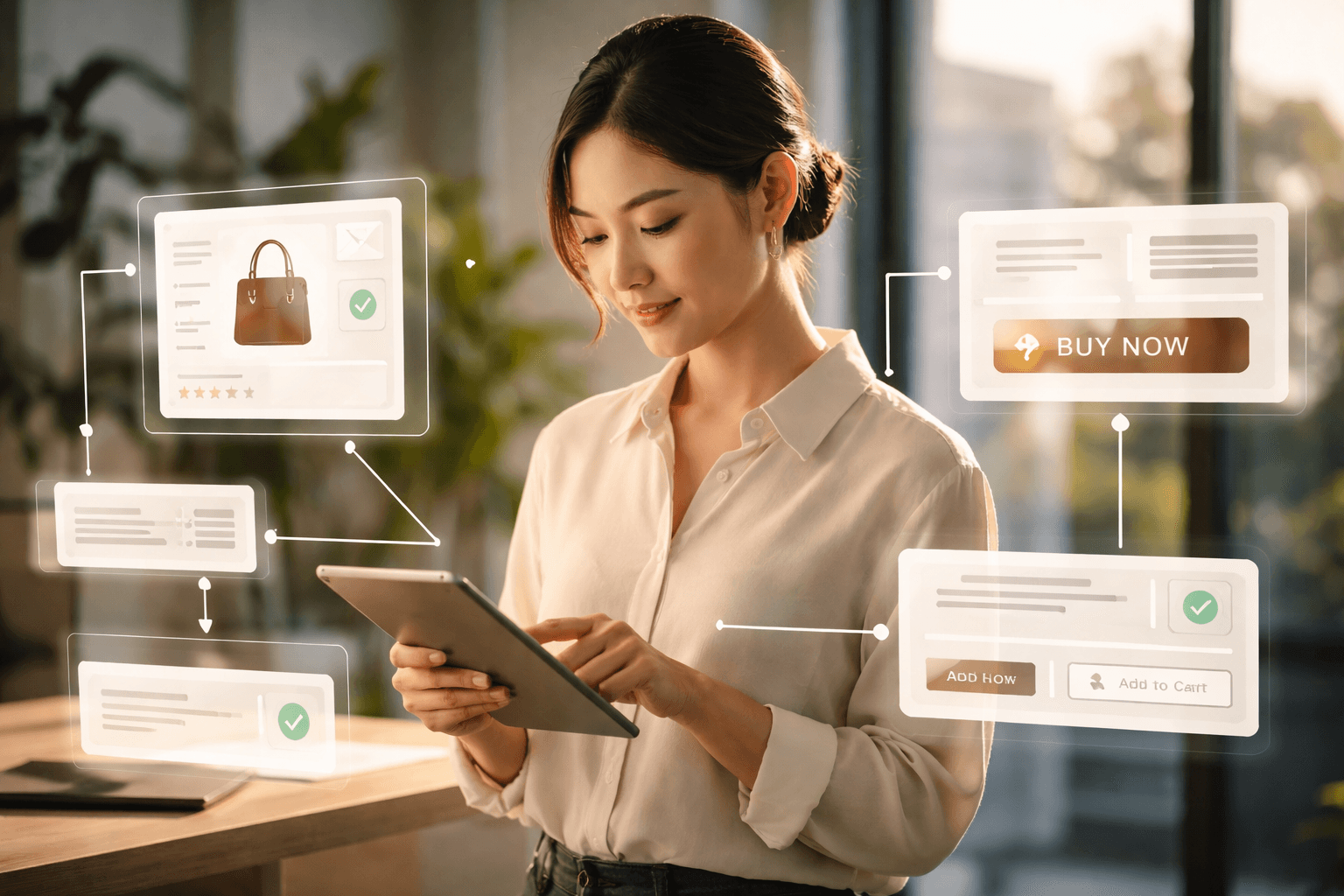 Close-up of lush, dark green leaves, some glossy and wet, against a muted background.
