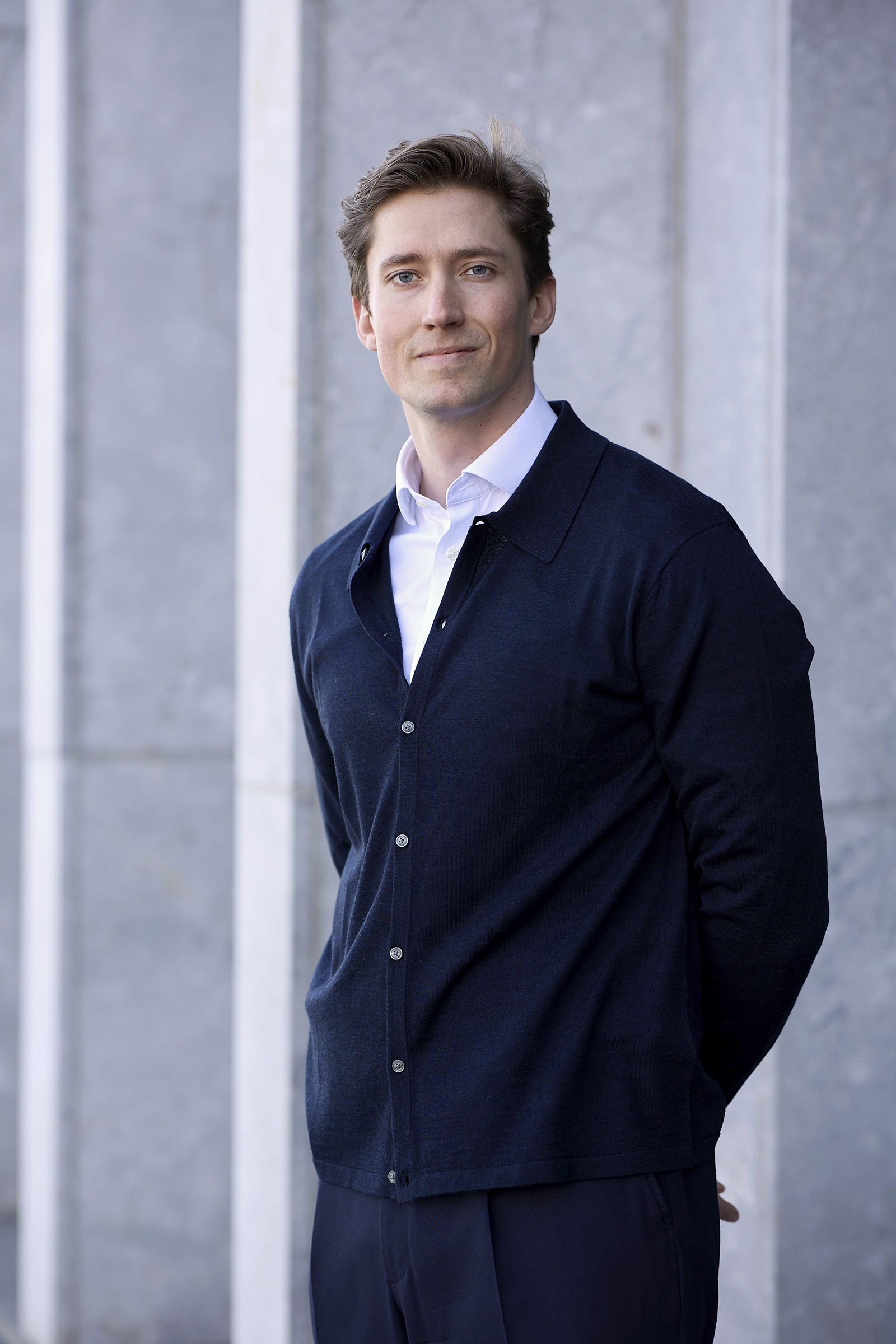 Businesswoman smiling