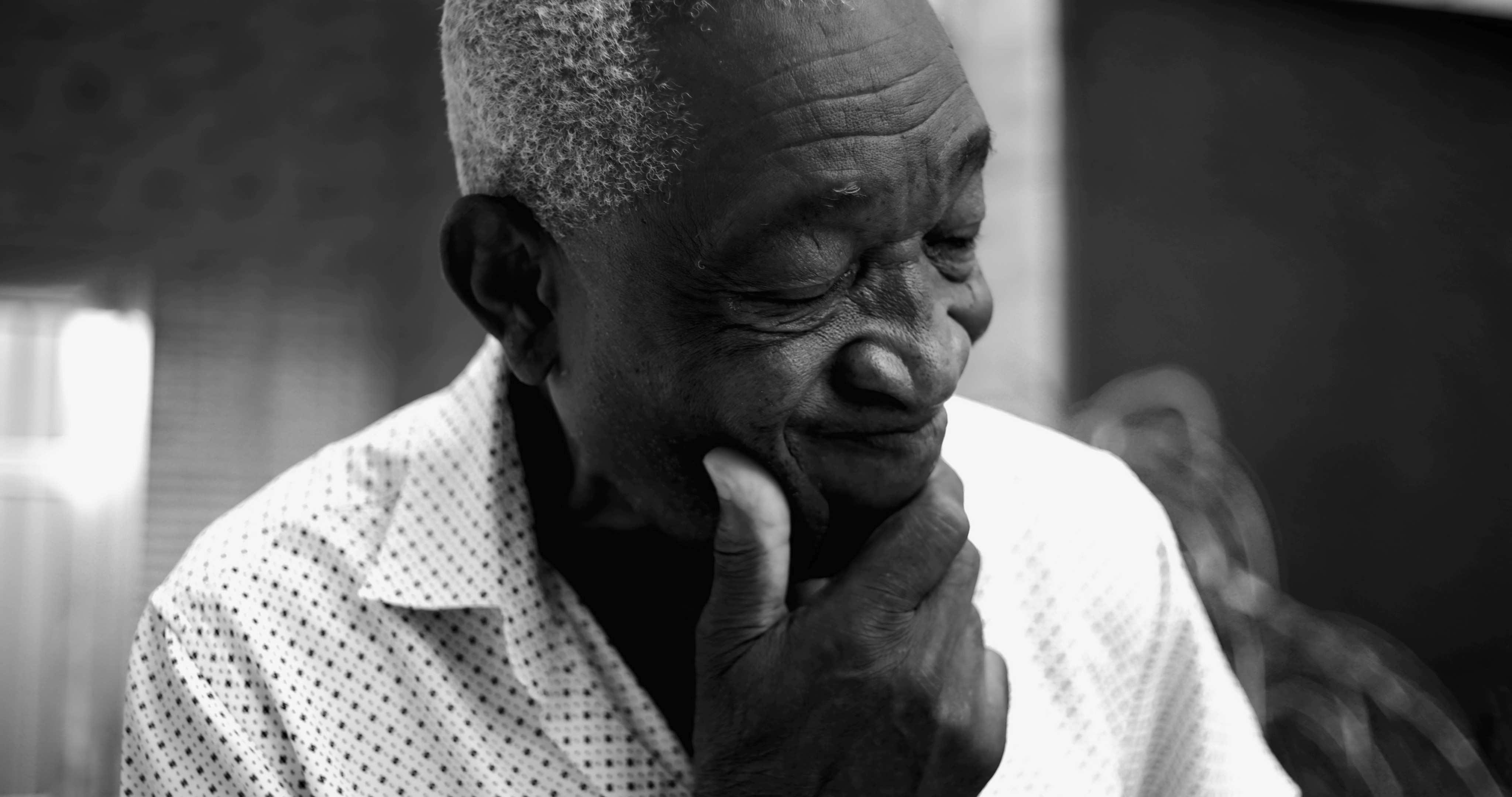 Older adult receiving attentive support