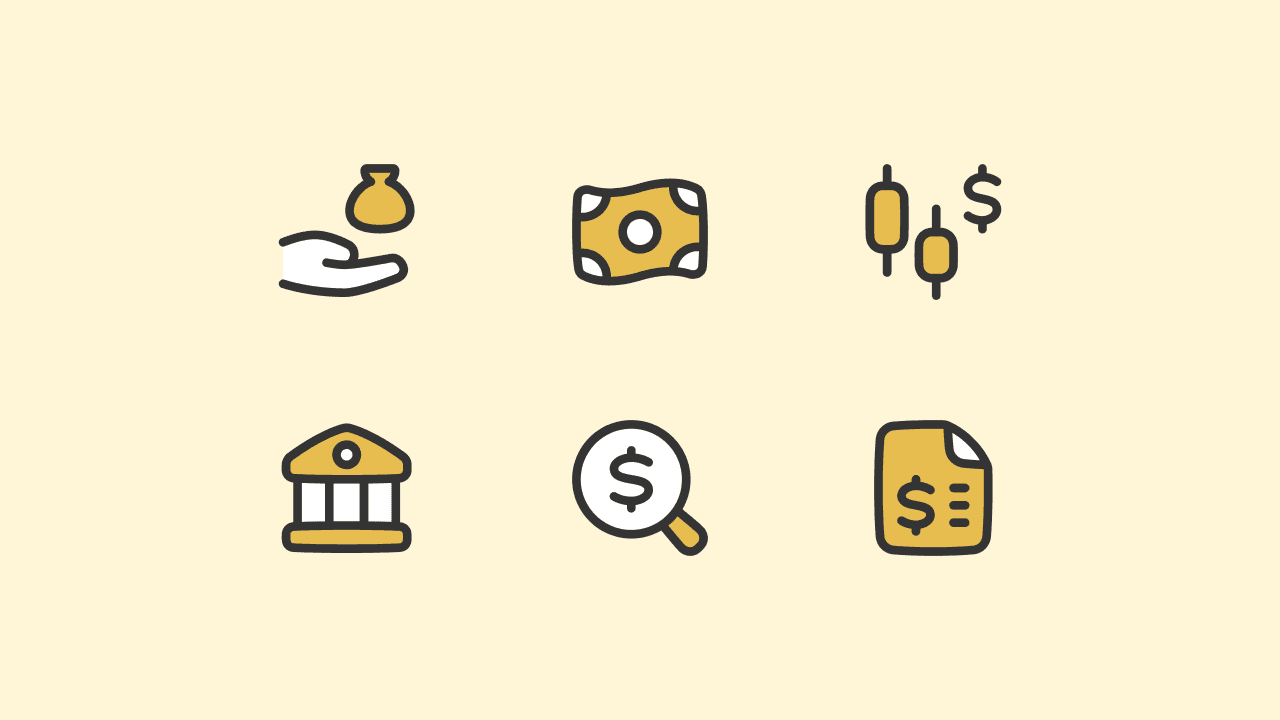 Plump Duo Finance Icon Set