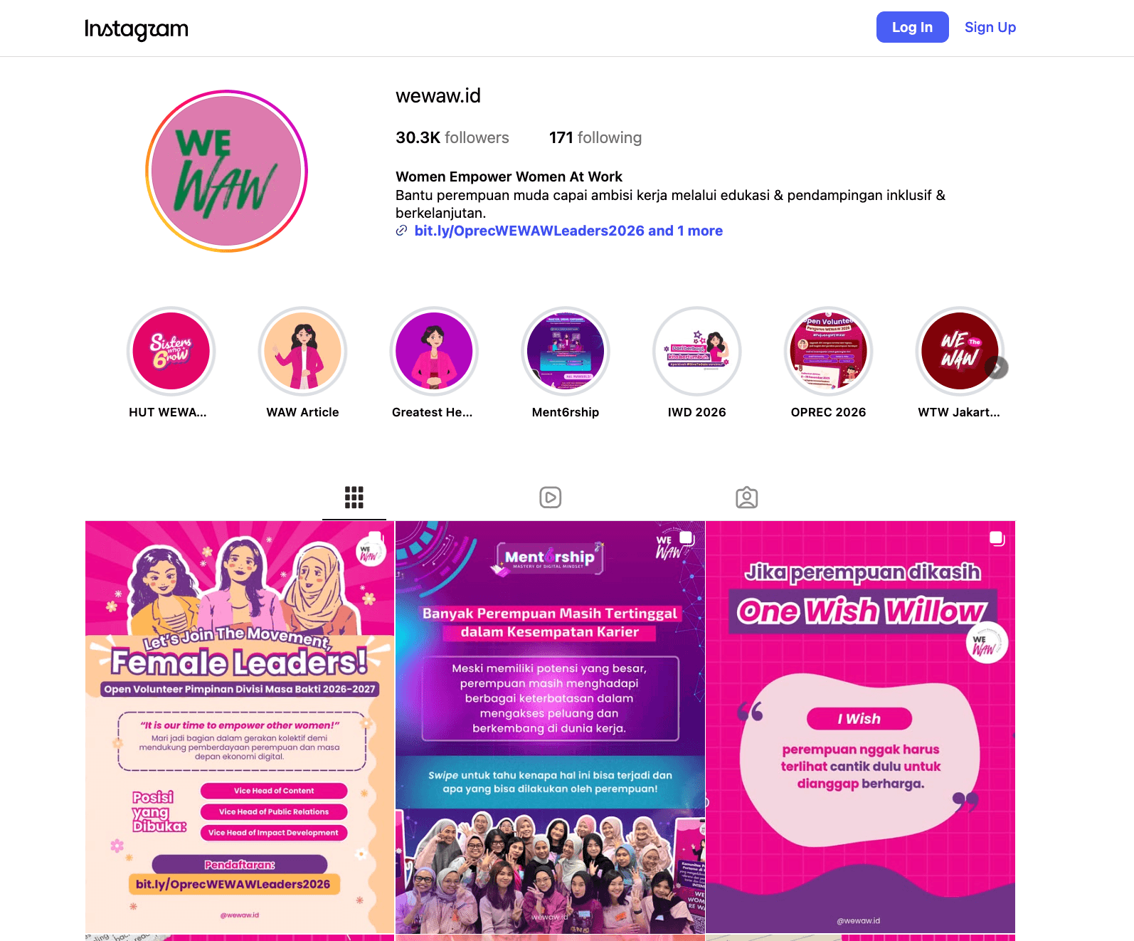 Instagram WEWAW