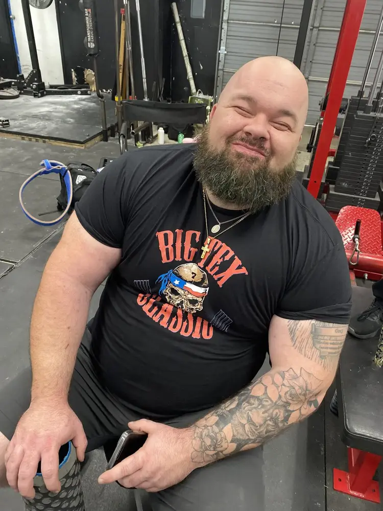 Matt G., Pro Strongman and Big Tex Gym member