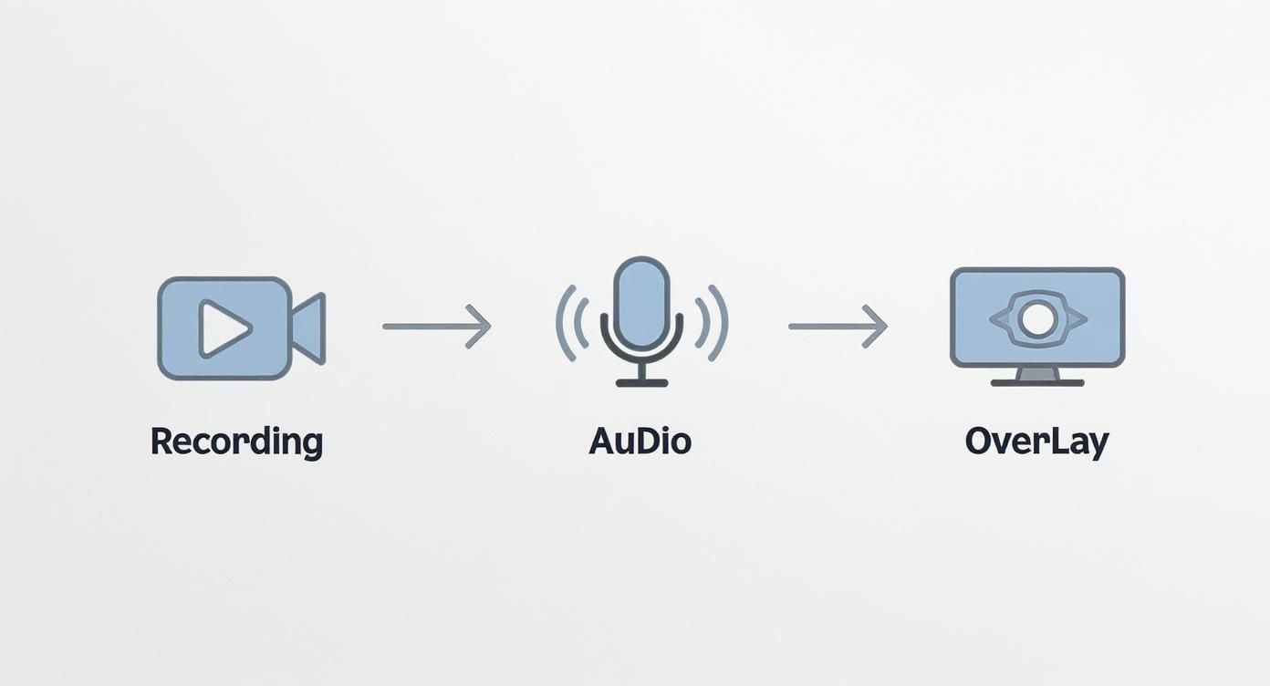 Infographic about screen recording software for youtube