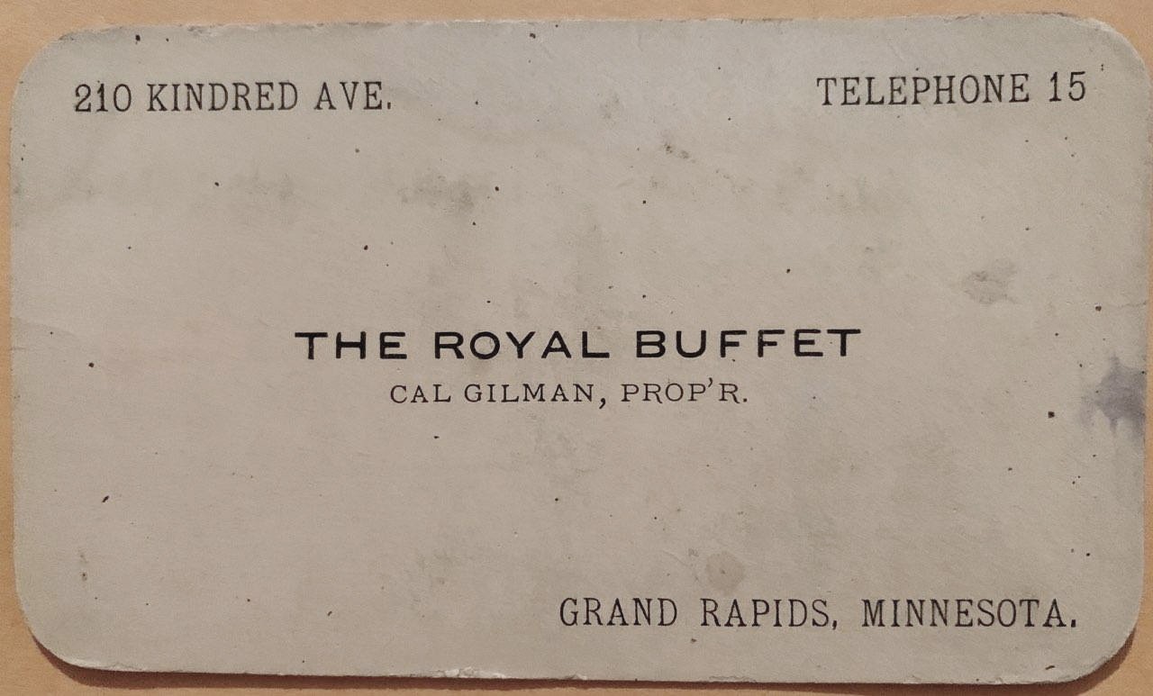   Grandpa Cal’s business card. Aunt Carolyn found it in Grandma Christine’s blanket box and eventually gave it to me. I particularly enjoy his phone number.  