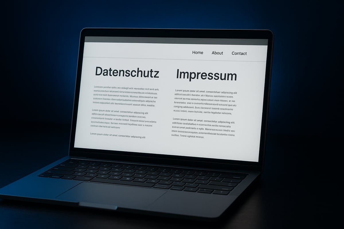 Rechtliche Grundlagen & Datenschutz für Websites 2025