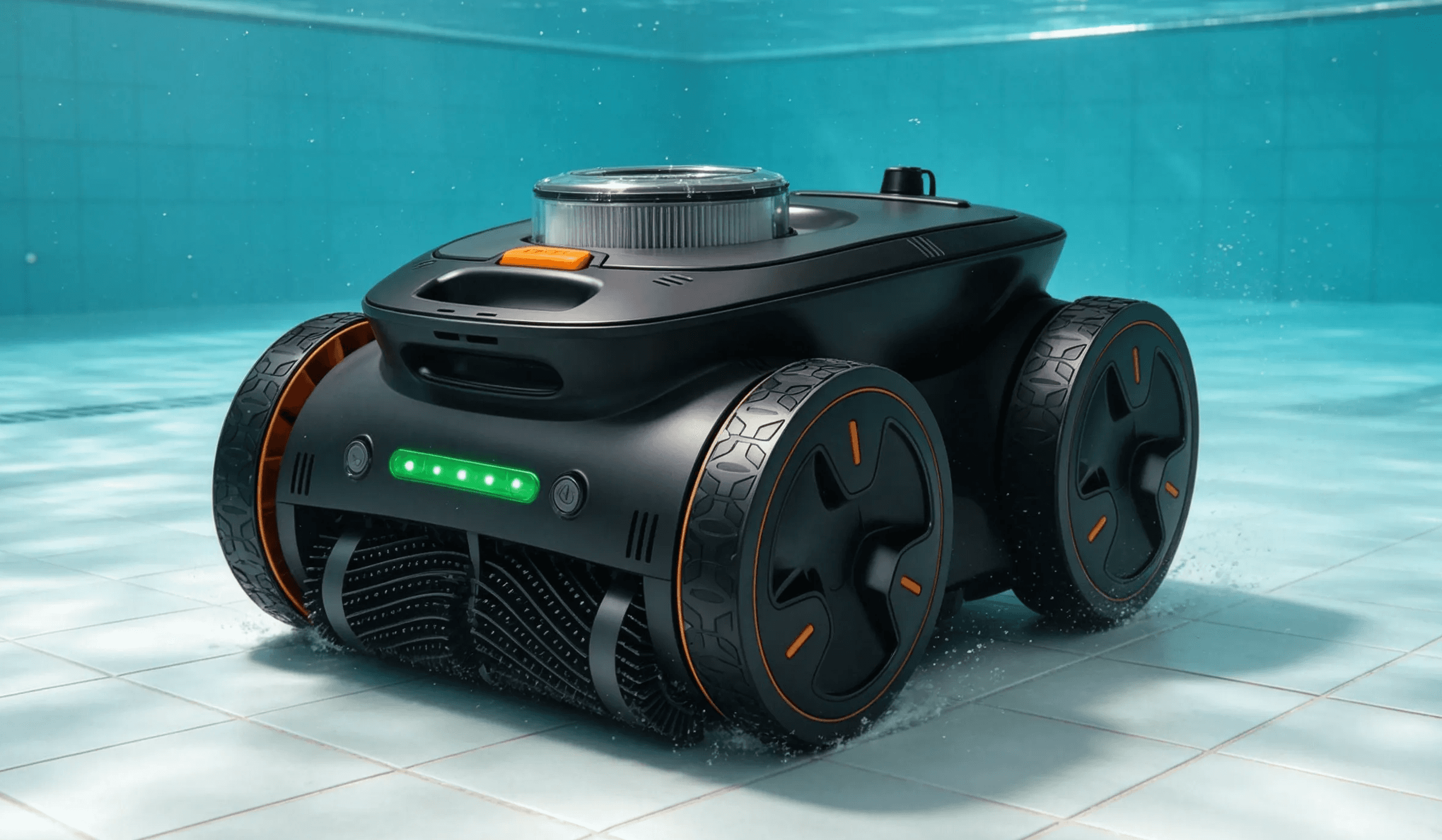 Robotic pool cleaner movement system and mobility performance