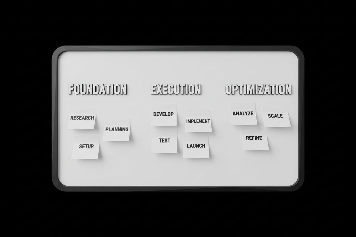 Three phase outbound lead generation plan