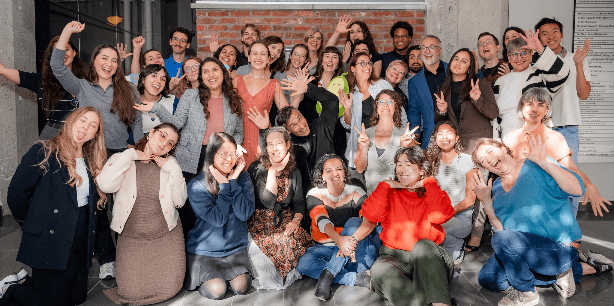 Professional corporate photo of the Éducaloi team in Montreal