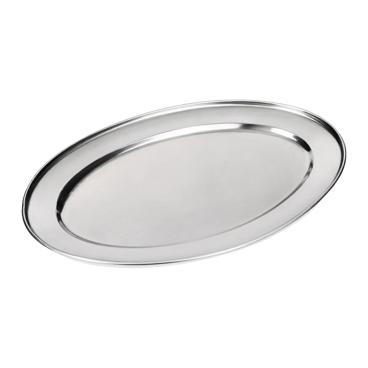 Assiette ovale 3 tailles, collection Inox