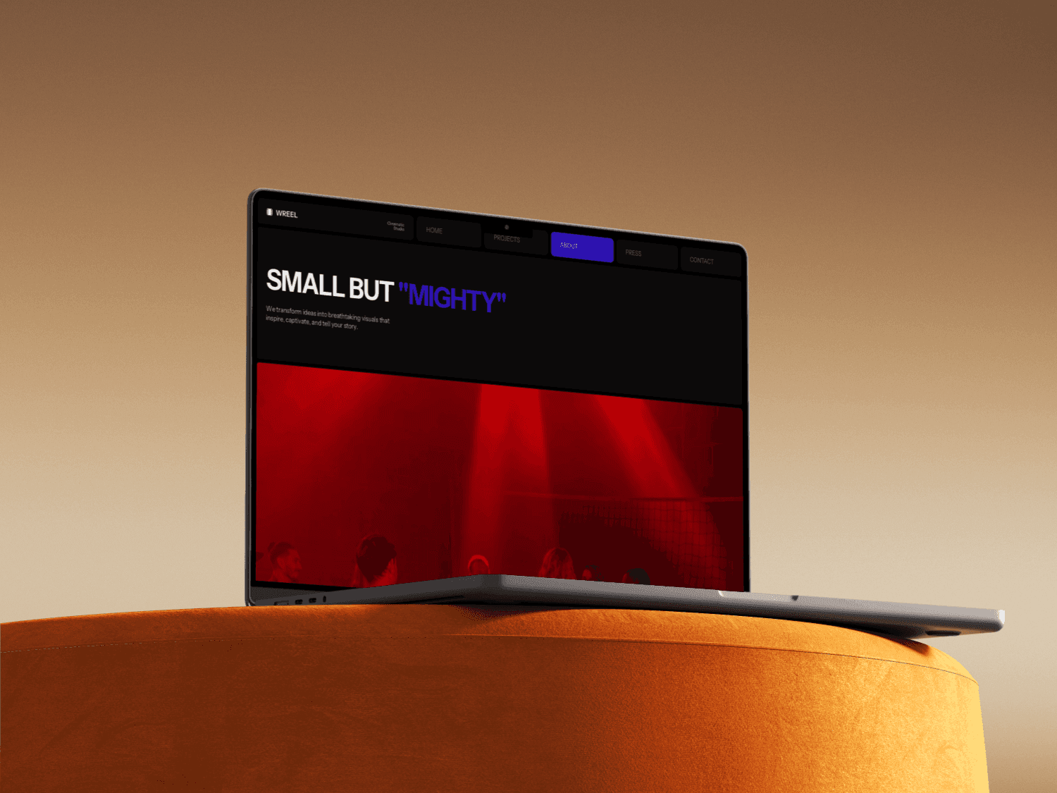 Framer Website built for a motion studio with an asthetic design 