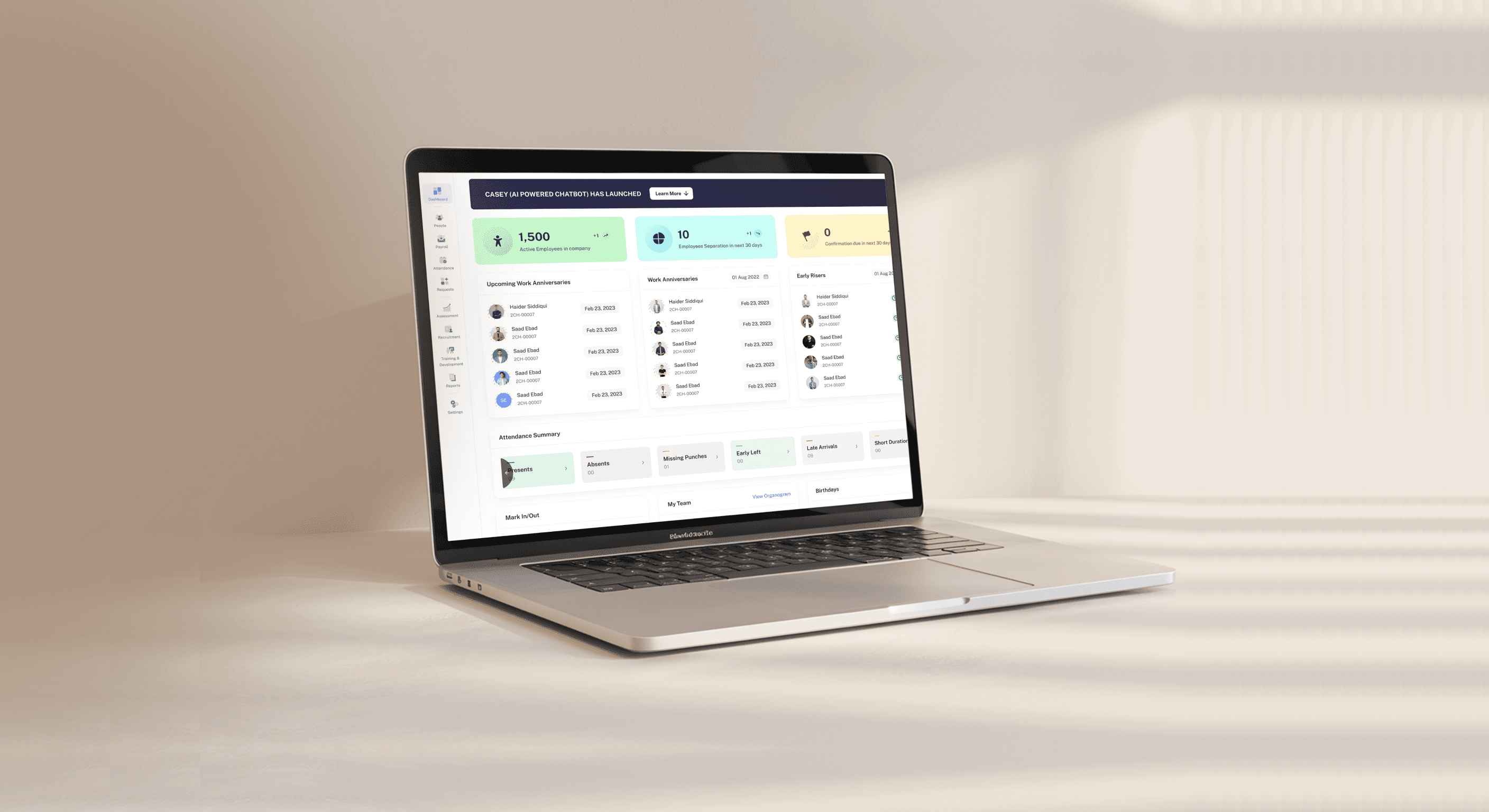 Preview of Resourceinn HR Platform – Modern UI for Employee Growth & Automation