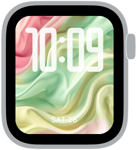 gelato dream Apple Watch face preview 2 featuring abstract, gradient, and summer.