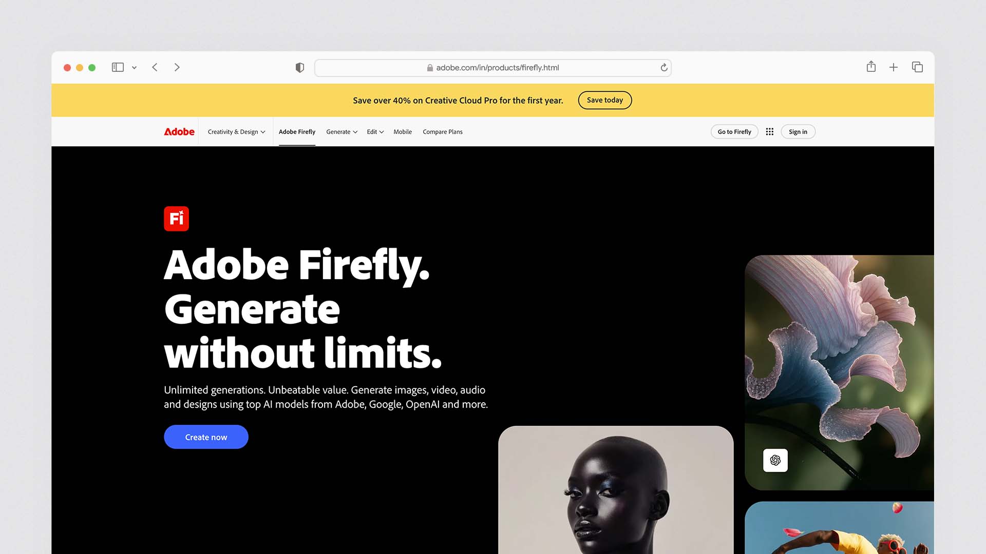 Adobe Firefly — Best for Commercial and Enterprise Use