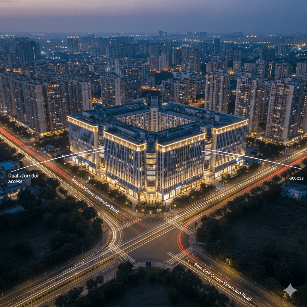 M3M Cosmopolitan Sector 66 commercial project road access