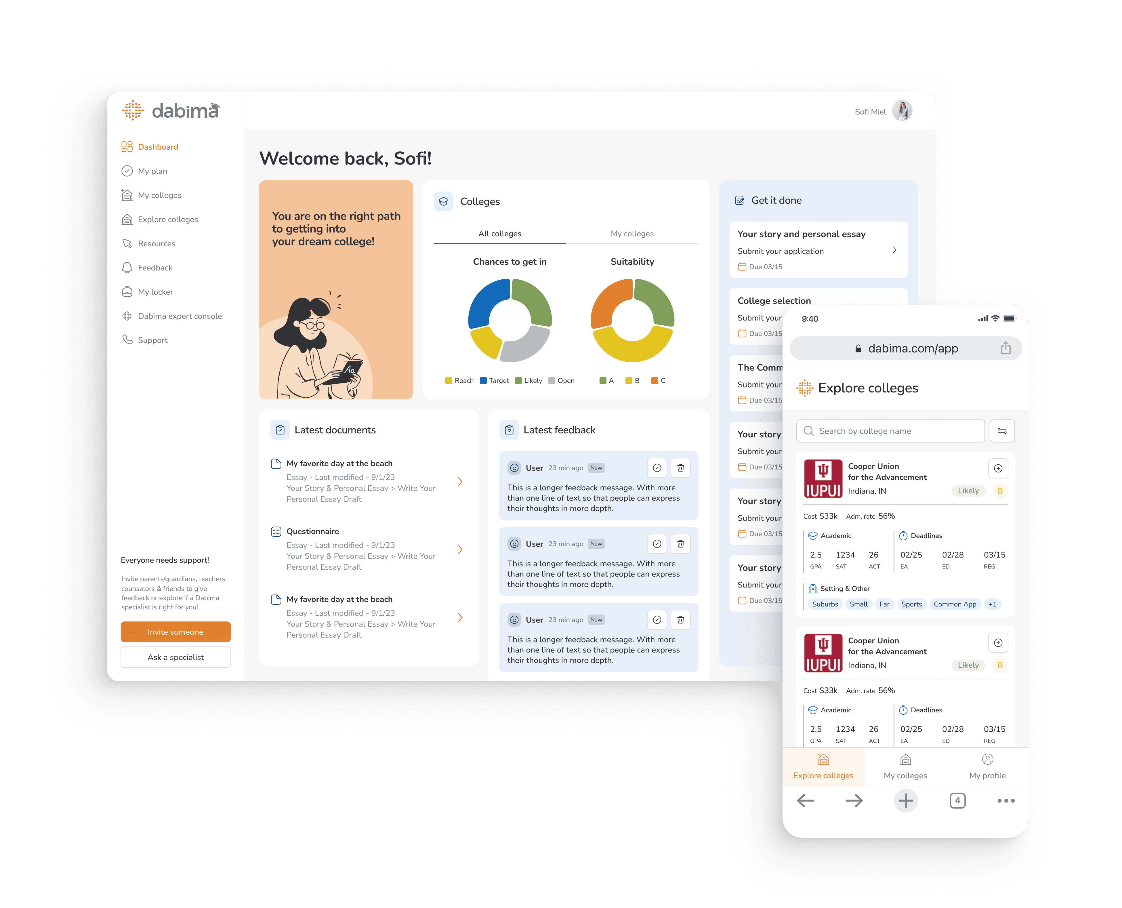 dabima desktop and mobile solution