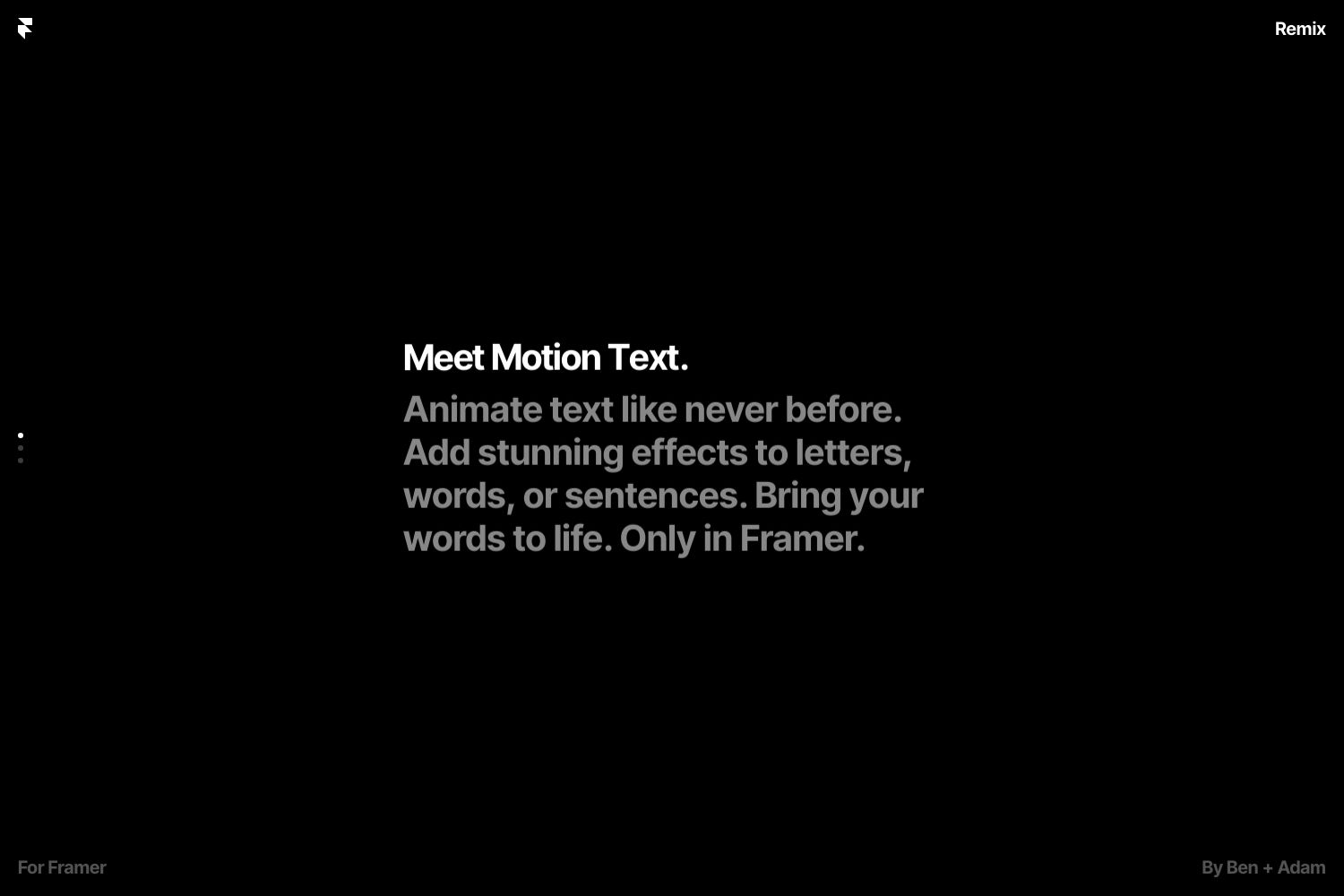 motion-text-demo-by-benjamin-remix-road